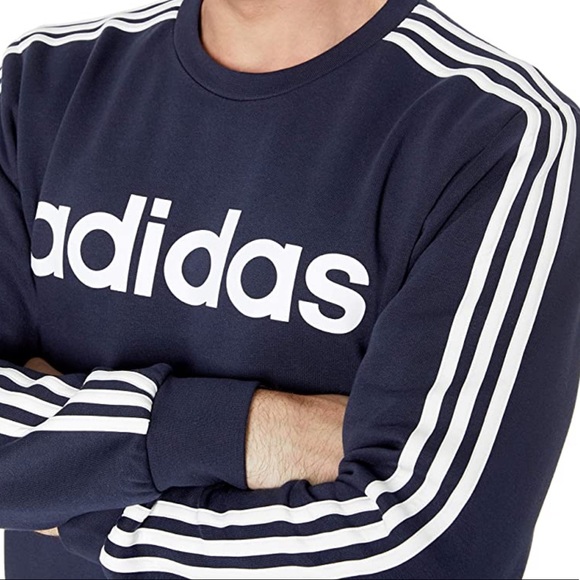 ADIDAS Men’s pullover navy sweatshirt - Picture 2 of 3